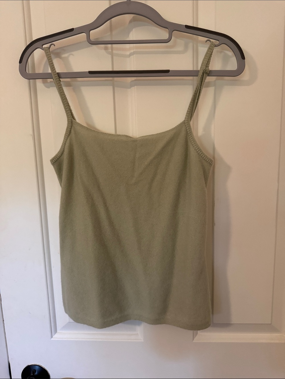 Vince light Olive Sage Cashmere Knit Camisole Tank